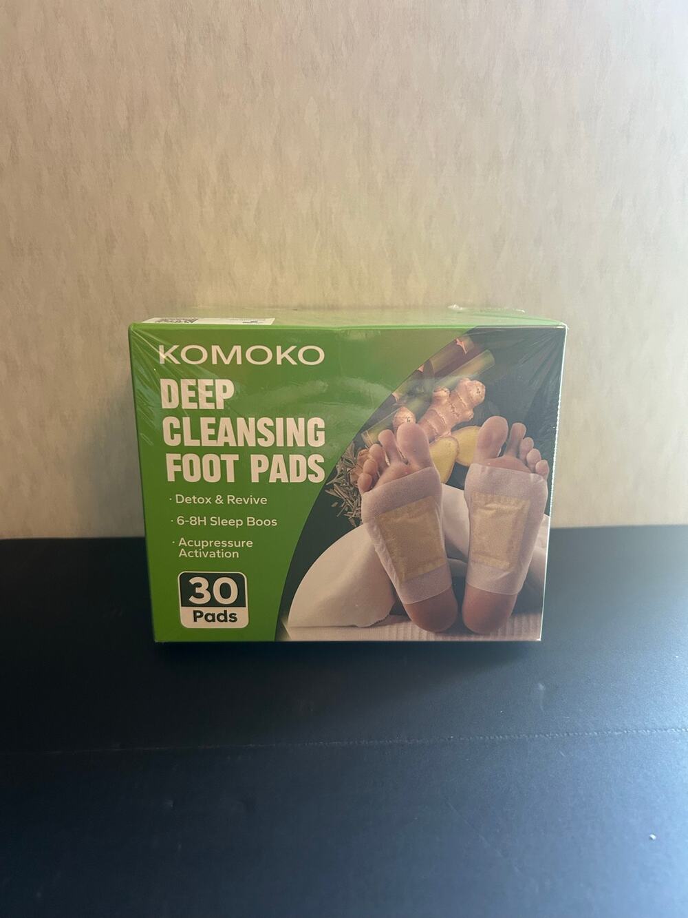 Komoko Deep Cleansing Foot Pads 30 Count Care Detox Wellness